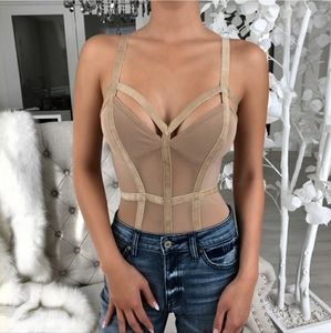 [REPOSH] EkAttire HONEY Nude Bodysuit